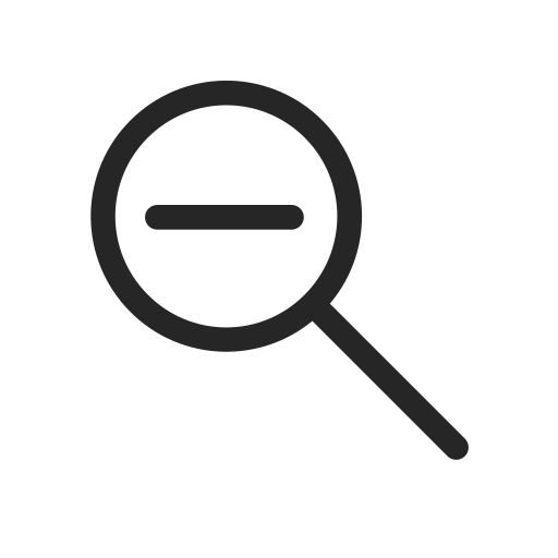 User, interface, zoom out, magnifying glass, minus, ui, interaction icon